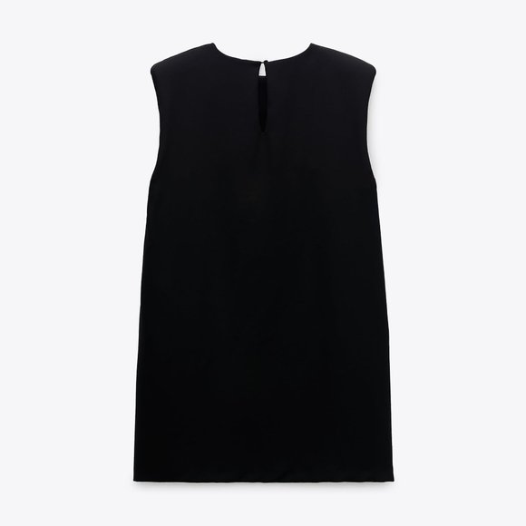 ZARA LITTLE BLACK SHIRT DRESS - Picture 3 of 3